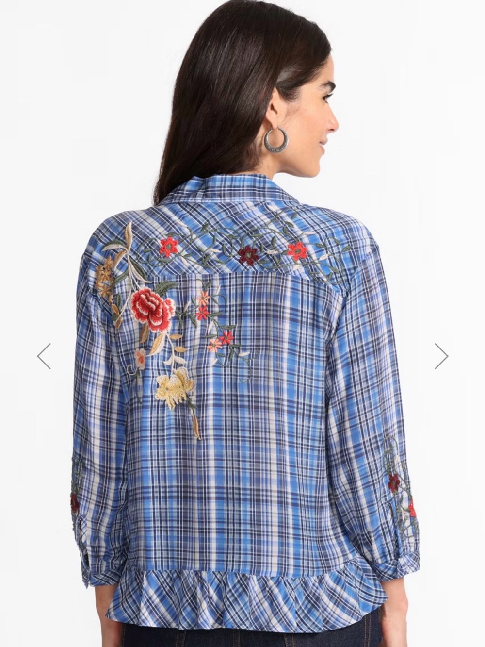 Johnny Was peplum top NWOT - Picture 8 of 16